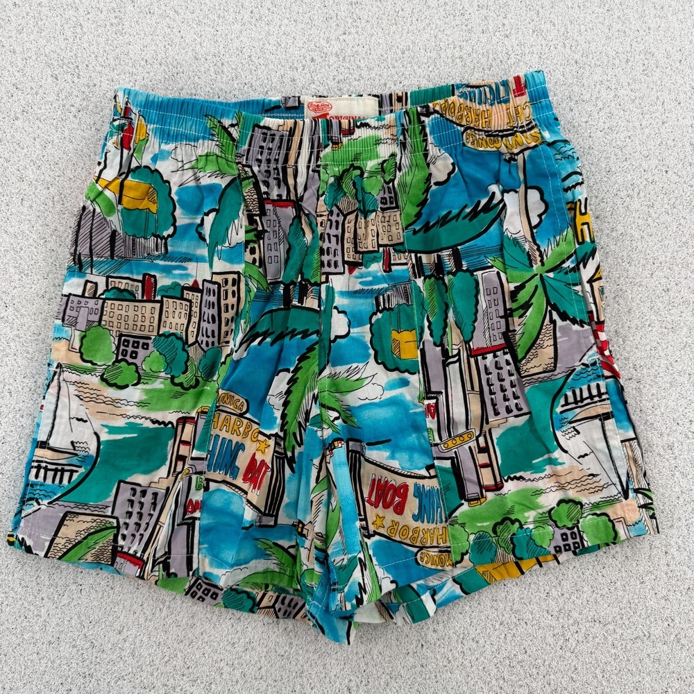 VTG Jams‎ World Shorts Mens Medium Tropical Volleyball Surf Hawaii Cotton USA